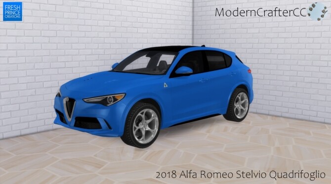 Sims 4 2018 Alfa Romeo Stelvio Quadrifoglio at LorySims