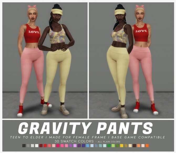 Sims 4 GRAVITY PANTS at Candy Sims 4