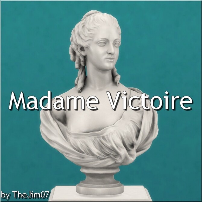 Sims 4 Bust of Madame Victoire by TheJim07 at Mod The Sims