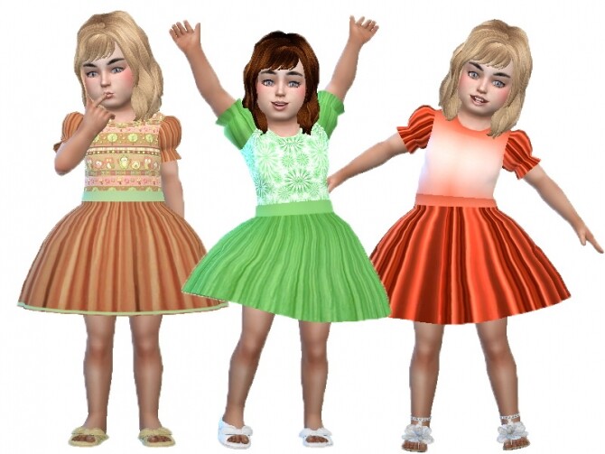 Sims 4 Nola toddler dress by TrudieOpp at TSR