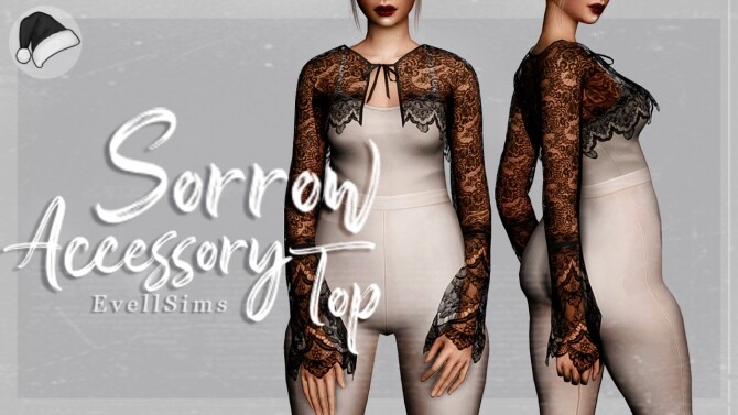 Sims 4 Sorrow Accessory Top at EvellSims