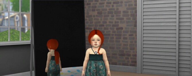 Sims 4 JULYANA HAIR + KIDS AND TODDLER VERSION at REDHEADSIMS
