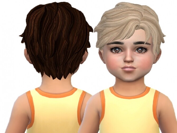 Sims 4 Toddler male hair 01 and 02 re textures at Trudie55