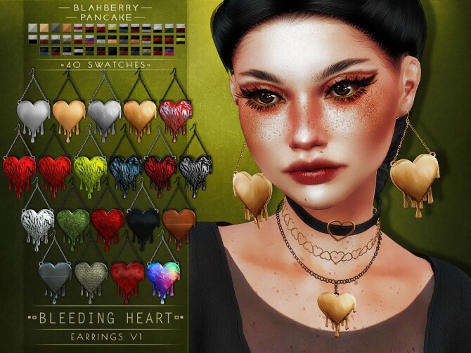 Sims 4 Bleeding Heart Set at Blahberry Pancake