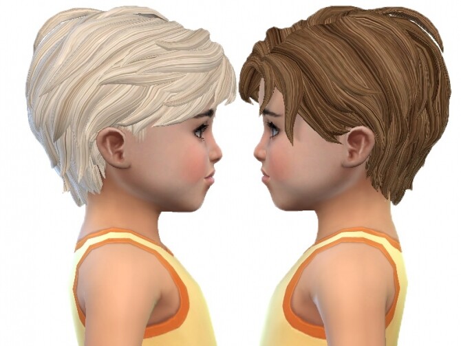 Sims 4 Toddler male hair 01 and 02 re textures at Trudie55