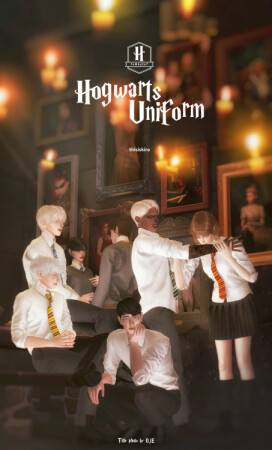 Hogwarts uniform set remaster + Kids version at Kiro
