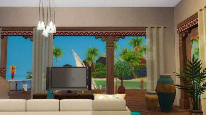 Sims 4 Saphire Villa at SimKat Builds