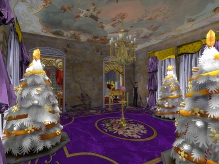 Ceilings, Walls, Gothic Marble Frame, Deer Statue at Anna Quinn Stories