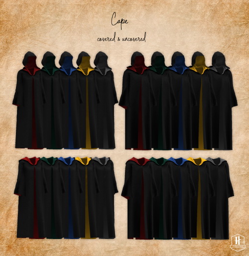 Hogwarts uniform set remaster + Kids version at Kiro » Sims 4 Updates