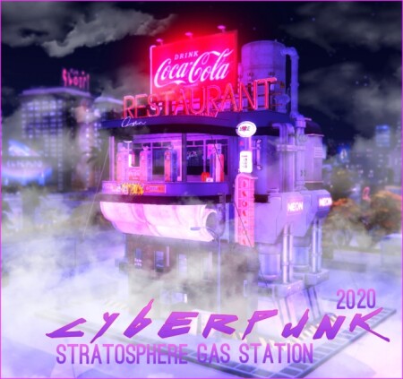 Cyberpunk 2020 Stratosphere Gas Station at SoulSisterSims