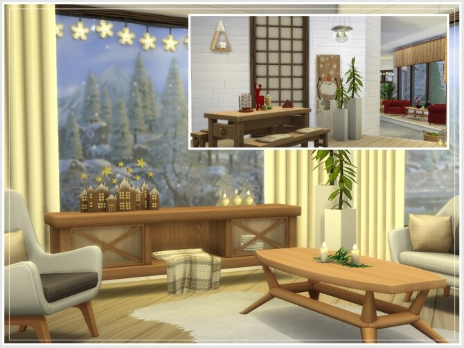 Sims 4 Snowflake Chalet Holiday Wonderland by philo at TSR