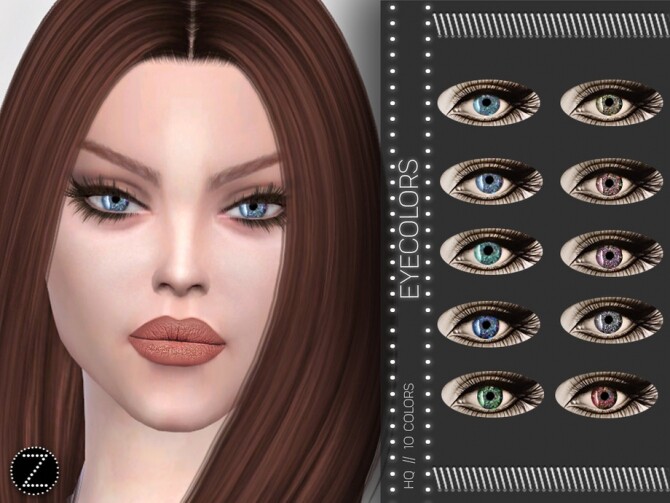 Sims 4 EYECOLORS Z03 by ZENX at TSR