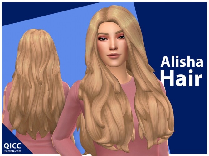 Sims 4 Alisha Hair by qicc at TSR