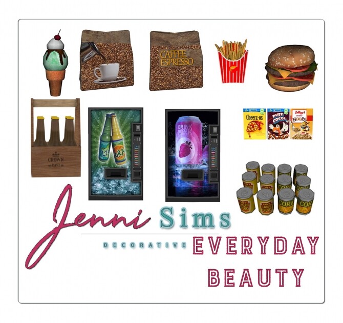 Sims 4 CLUTTER DECORATIVE 8 ITEMS at Jenni Sims