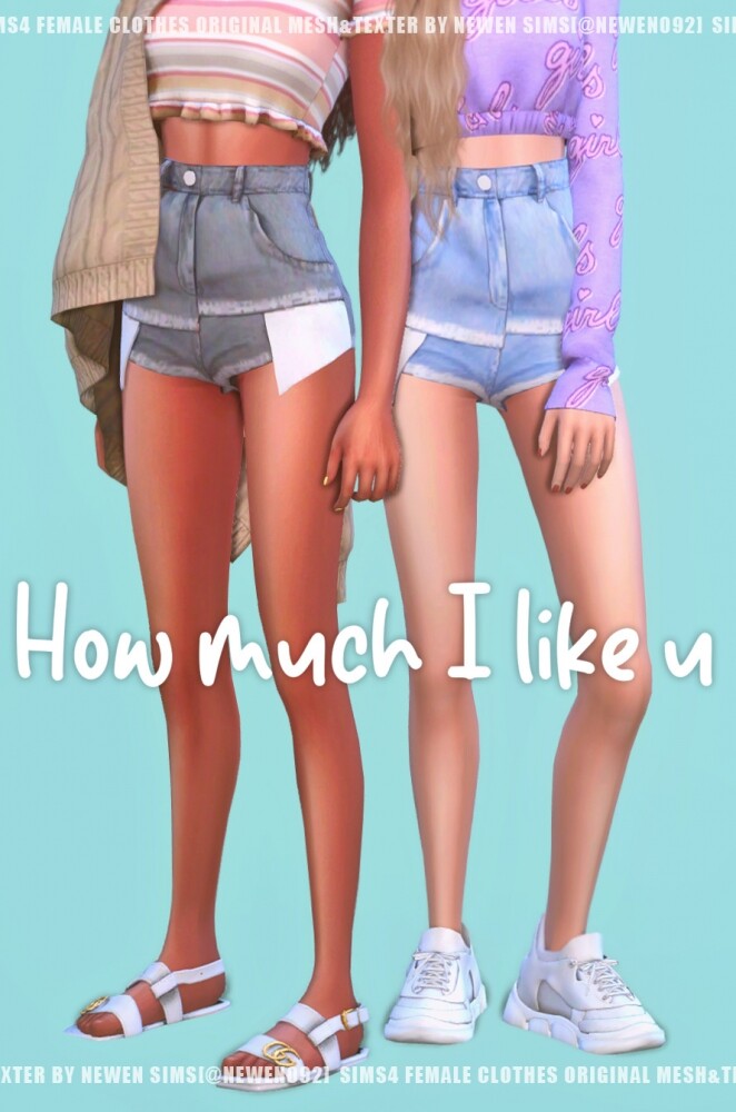 Sims 4 How much i like u set at NEWEN