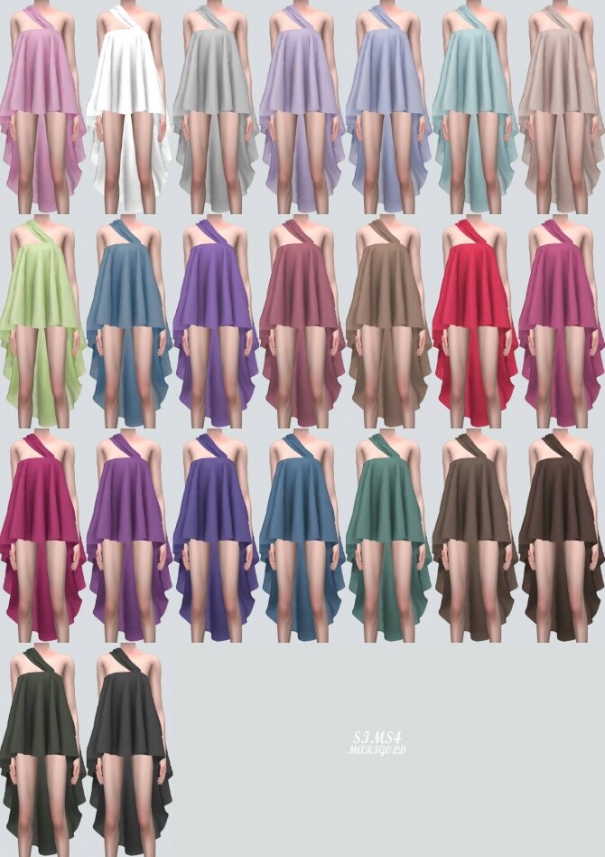 Sims 4 Mini Dress V2 DD at Marigold