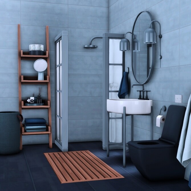Sims 4 Hudson Bathroom Collection of 31 New Items at Simsational Designs