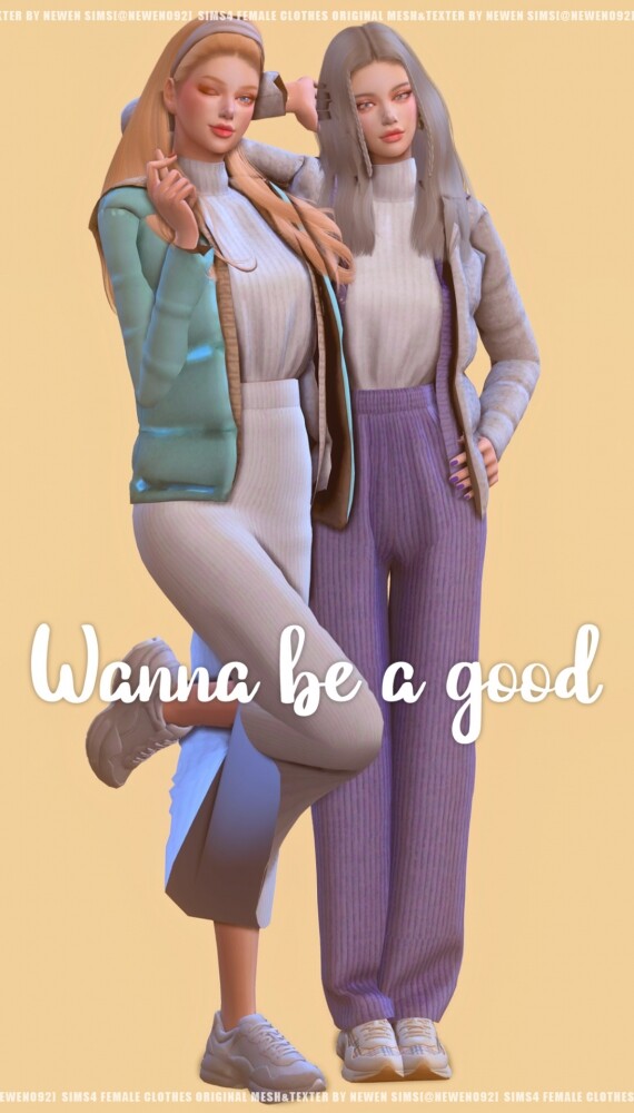 Sims 4 Wanna be a good clothes pack at NEWEN
