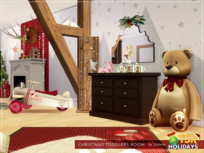 Sims 4 Christmas Toddlers Room Holiday Wonderland by Lhonna at TSR