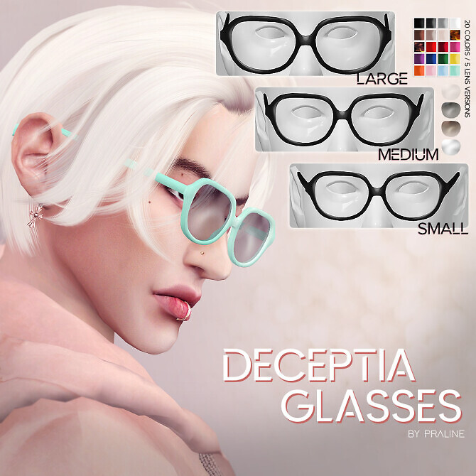 Sims 4 DECEPTIA Glasses at Praline Sims