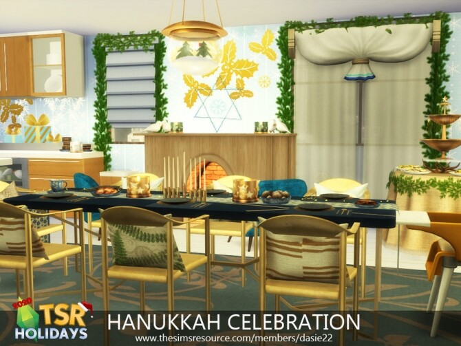 Sims 4 HANUKKAH CELEBRATION HOLIDAY WONDERLAND by dasie2 at TSR