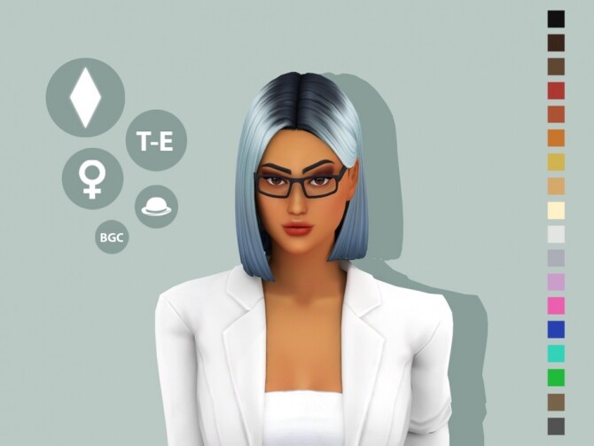 Sims 4 Cora Hairstyle by simcelebrity00 at TSR