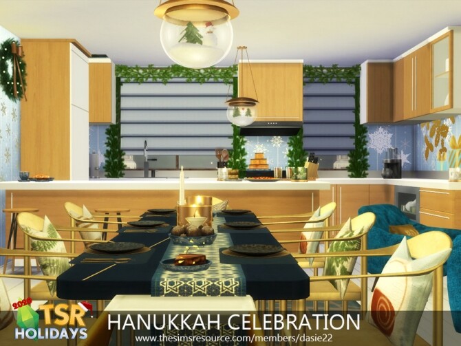 Sims 4 HANUKKAH CELEBRATION HOLIDAY WONDERLAND by dasie2 at TSR