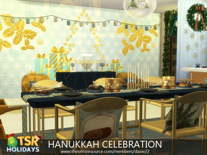 Sims 4 HANUKKAH CELEBRATION HOLIDAY WONDERLAND by dasie2 at TSR