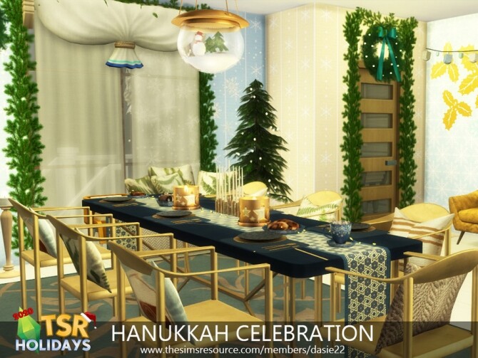 Sims 4 HANUKKAH CELEBRATION HOLIDAY WONDERLAND by dasie2 at TSR