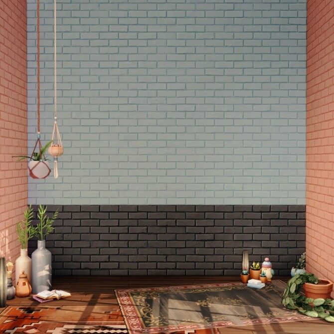 Sims 4 ORNATE BRICK in 5 flavours at Picture Amoebae