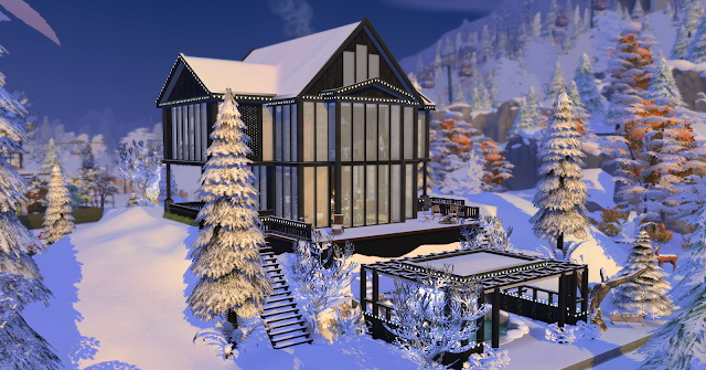Sims 4 Chalet in the Swiss Alps at Lily Sims