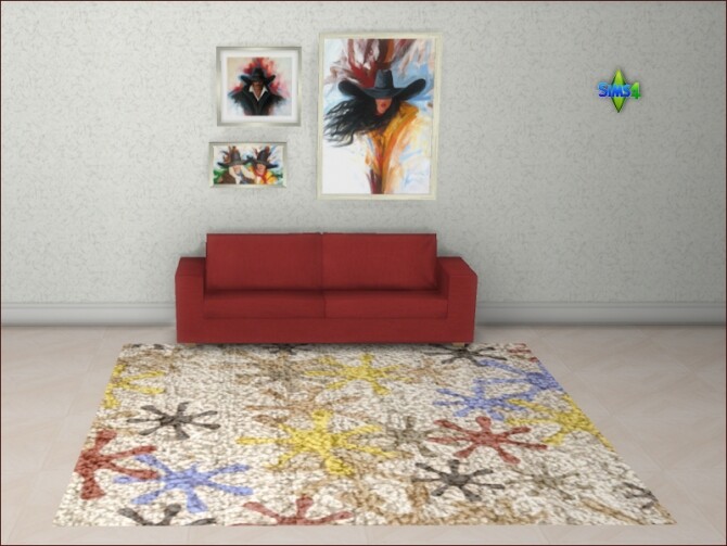 Sims 4 Picture collection and rugs   4 sets by Mabra at Arte Della Vita