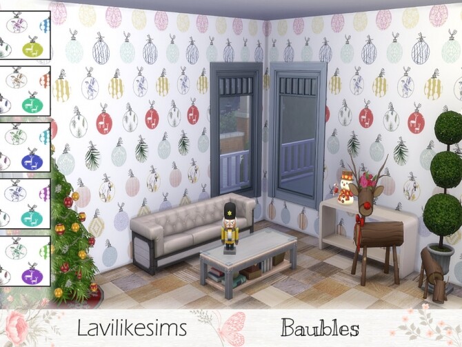 Sims 4 Baubles wallpaper by lavilikesims at TSR
