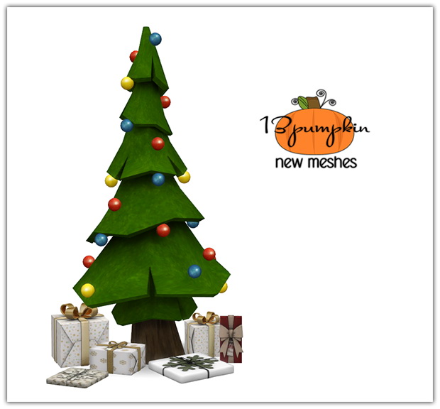 Sims 4 Christmas Tree at 13pumpkin31