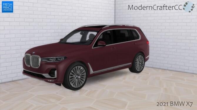 Sims 4 2021 BMW X7 at Modern Crafter CC