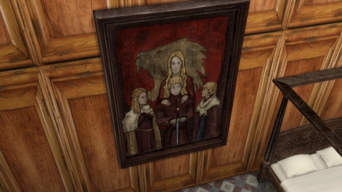 Sims 4 2t4 conversion of Hafiseazales Game of Thrones paintings at Sims 4 Studio
