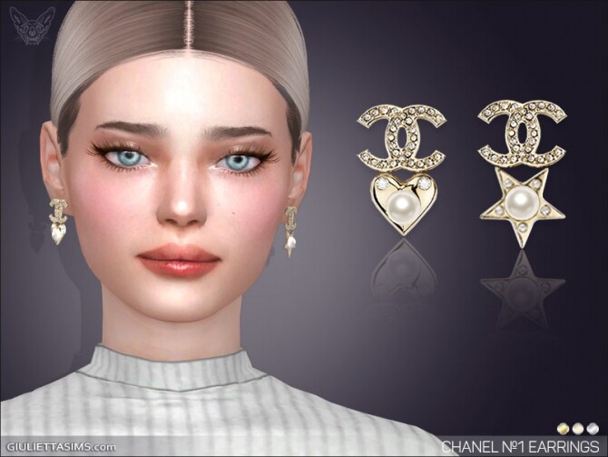 Sims 4 Designer earrings №1 at Giulietta