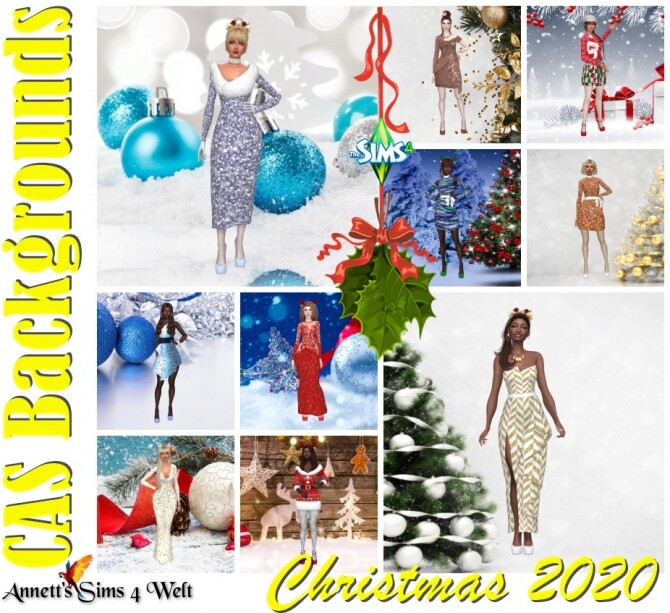 Sims 4 CAS Backgrounds Christmas 2020 at Annett’s Sims 4 Welt