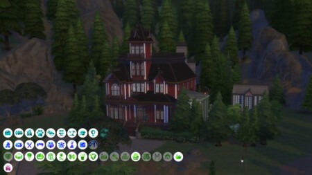 Sinister Gothic Victorian Home at SimKat Builds