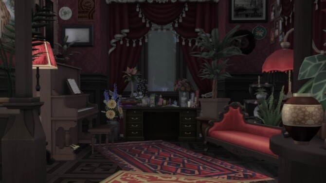 Sims 4 Sinister Gothic Victorian Home at SimKat Builds