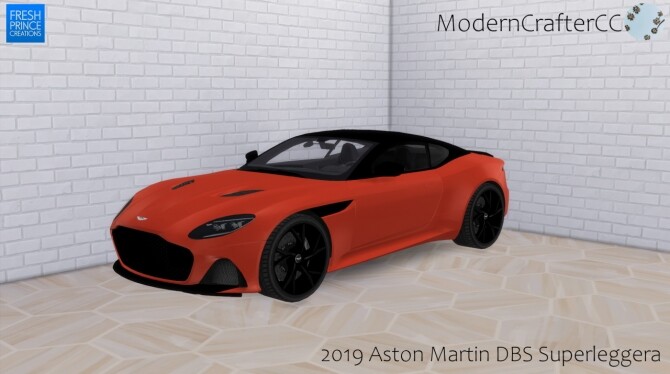 Sims 4 2019 Aston Martin DBS Superleggera at Modern Crafter CC