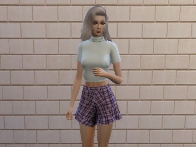 Sims 4 Ruffle Shorts with Pockets by chrimsimy at TSR