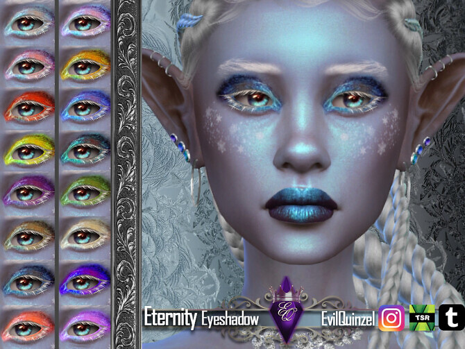 Sims 4 Eternity Eyeshadow by EvilQuinzel at TSR