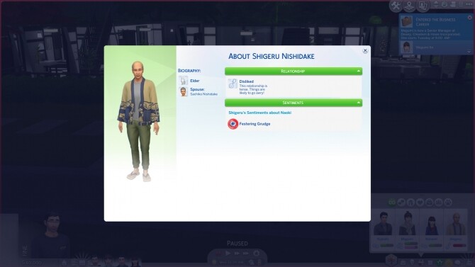Sims 4 Remove Sentiments about Specific Sims by ShuSanR at Mod The Sims