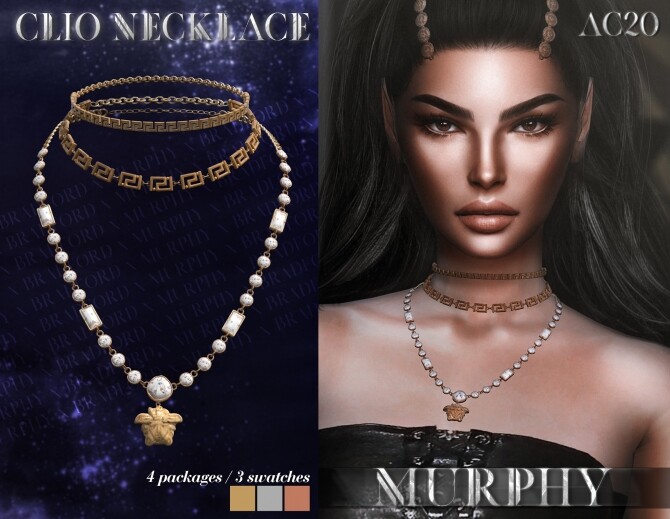 Sims 4 Clio Necklace by Silence Bradford at MURPHY