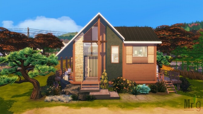 Sims 4 ALP’ Small Modern Chalet at Mister Glucose