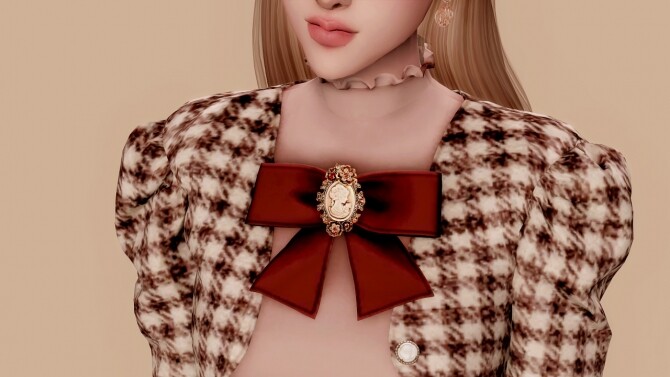 Sims 4 Elegance Tweed Twopiece at RIMINGs