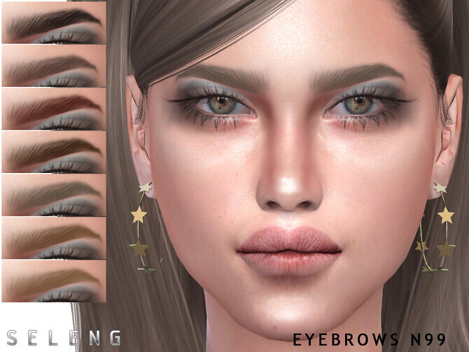 Sims 4 Eyebrows N99 by Seleng at TSR