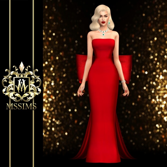 Sims 4 YOUR PRESENT DRESS at MSSIMS
