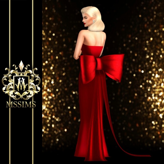 Sims 4 YOUR PRESENT DRESS at MSSIMS